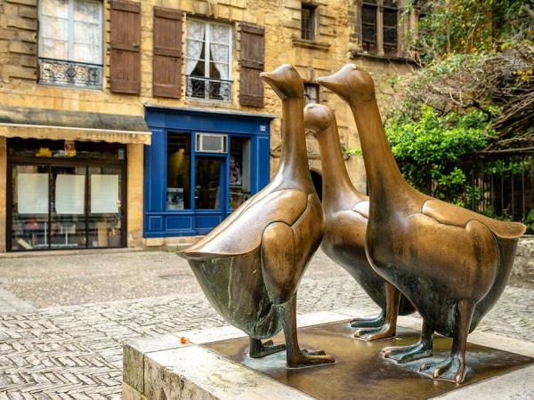 Gnse-Statue in Sarlat