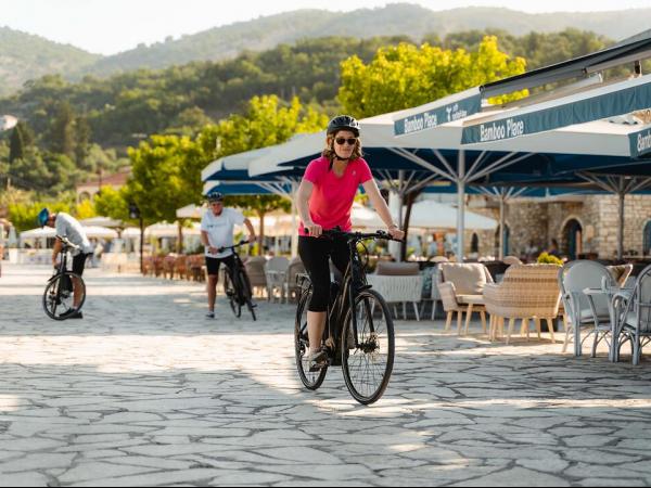 Radfahrer auf Amorgos