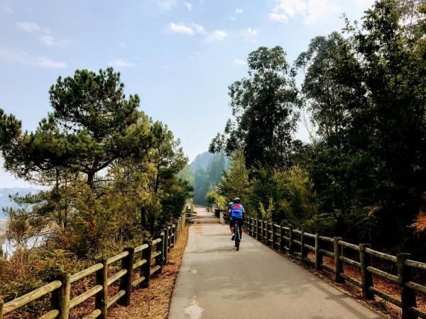 Radfahrer unterwegs