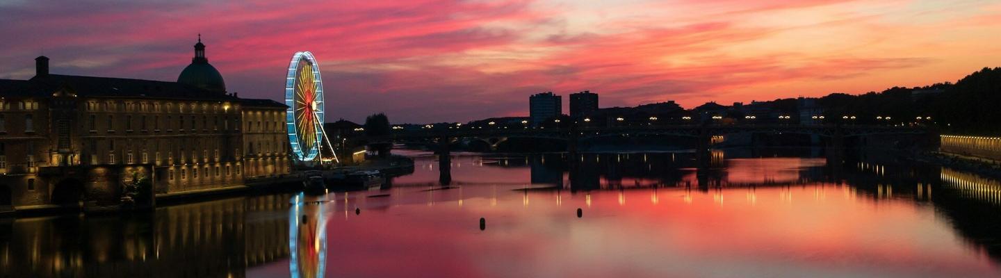 Rosa Himmel ber Toulouse