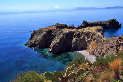 Panorama auf der Insel Panarea