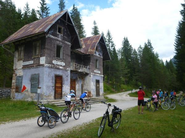 Radfahrer bei Ospitale