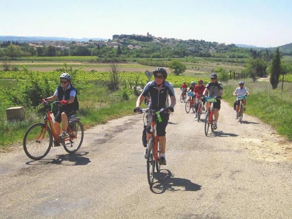 Radfahrer in der Provence