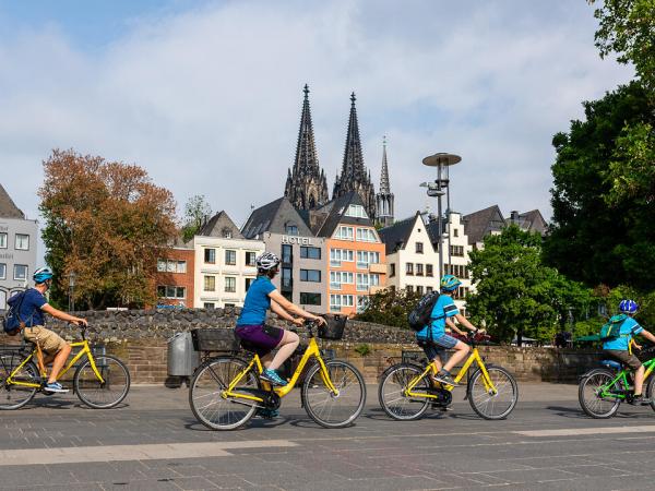 Fahrradfahrer in Kln