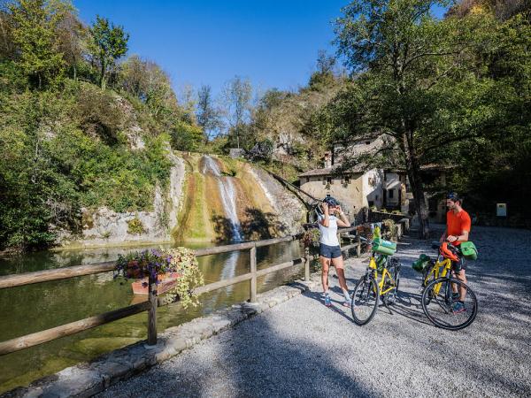 Pause am Wasserfall