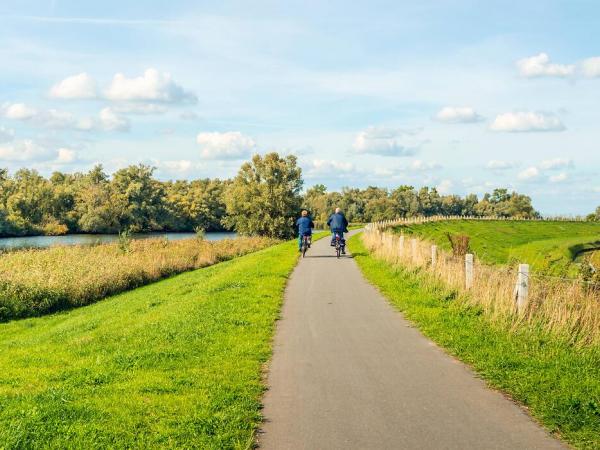 Radfahrer im Nationalpark De Biesbosch