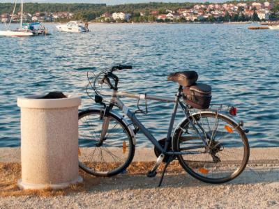 Fahrrad am Hafen