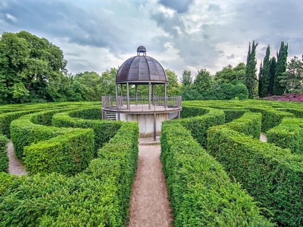 Irrgarten/Labyrinth im Naturpark Sigurta