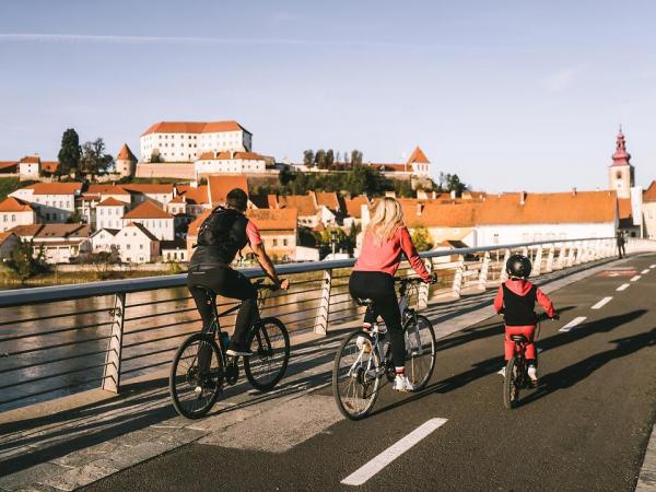 Radfahrer in Ptuj