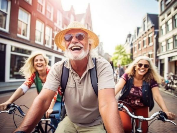 Radfahrer in Amsterdam