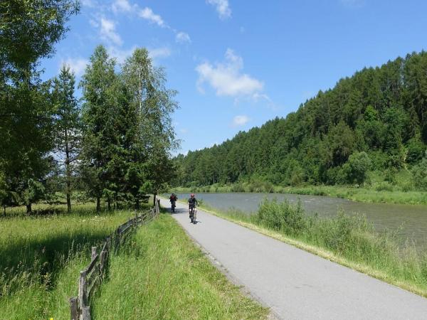 Radfahrer am Dunajecradweg