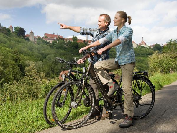 Radweg bei Rothenburg o.d. Tauber