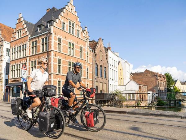 Radfahrer in Gent